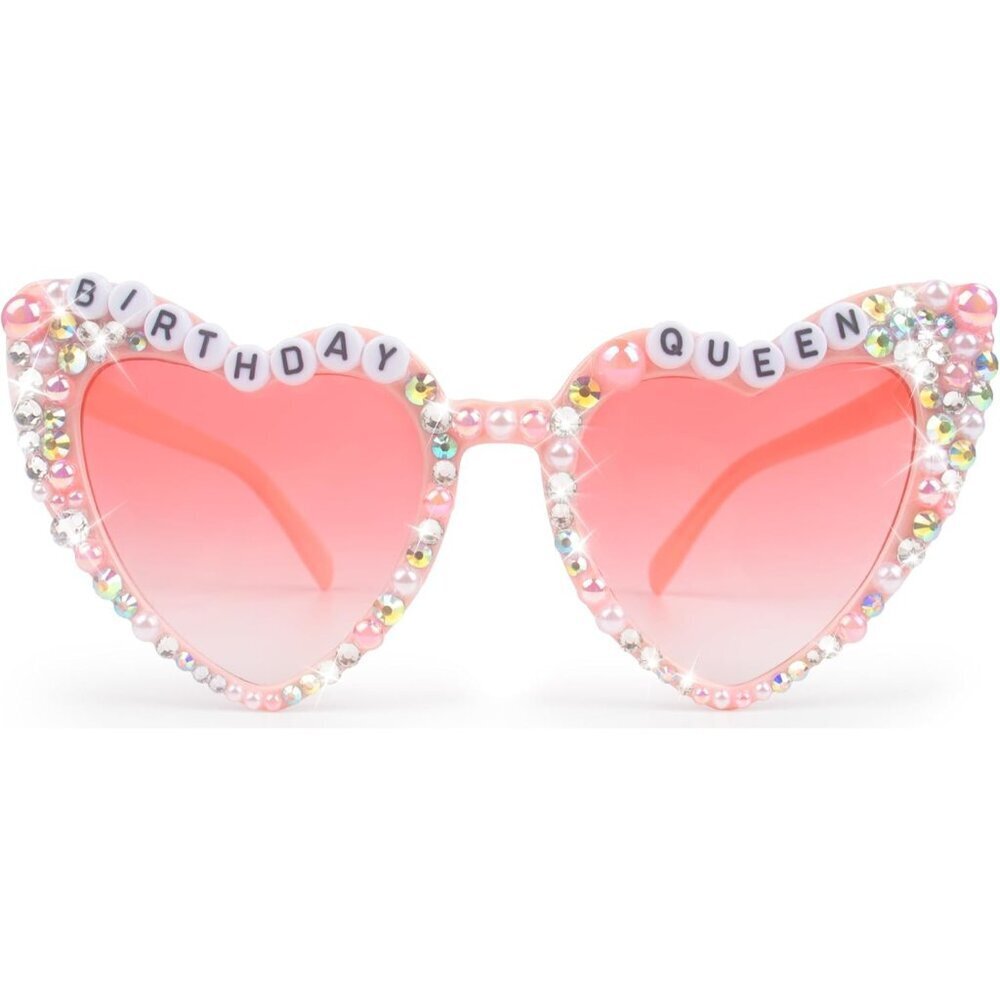 Women's Pink Birthday Glasses Heart-Shaped 'Birthday Queen' Party Gift